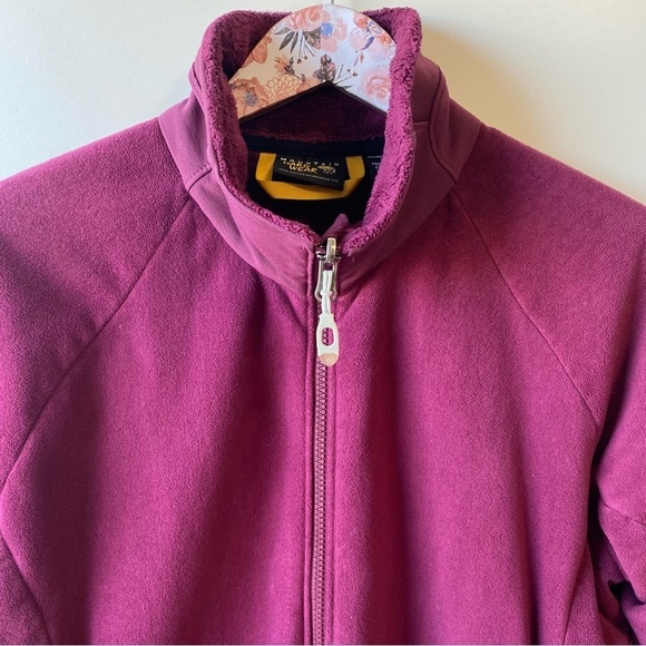 MOUNTAIN HARDWEAR Fuchsia Thicn Fleece Zip Jacket! Women’s Medium - Picture 2 of 9